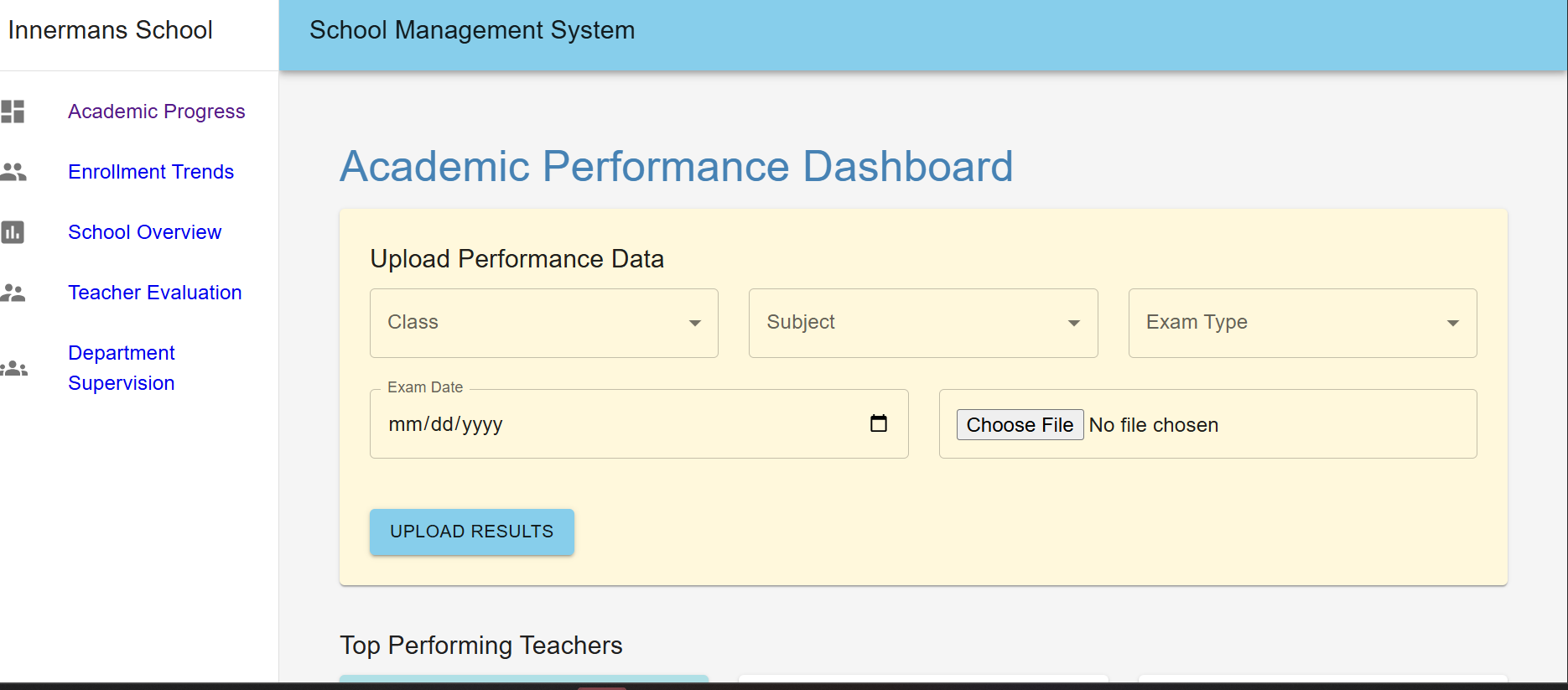 Innerman School Management System